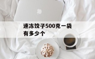 速冻饺子500克一袋有多少个
