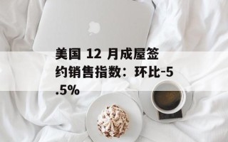 美国 12 月成屋签约销售指数：环比-5.5%