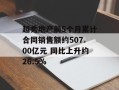 越秀地产前5个月累计合同销售额约507.00亿元 同比上升约26.5%