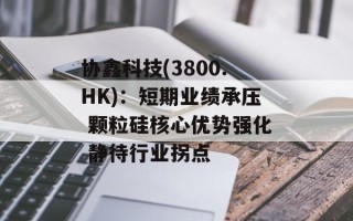 协鑫科技(3800.HK)：短期业绩承压 颗粒硅核心优势强化 静待行业拐点