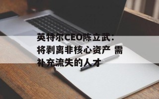 英特尔CEO陈立武：将剥离非核心资产 需补充流失的人才