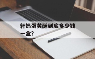 轩妈蛋黄酥到底多少钱一盒？