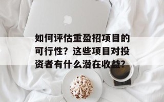 如何评估重盈招项目的可行性？这些项目对投资者有什么潜在收益？