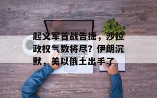 起义军首战告捷，沙拉政权气数将尽？伊朗沉默，美以俄土出手了