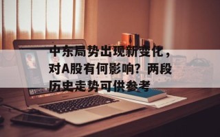 中东局势出现新变化，对A股有何影响？两段历史走势可供参考