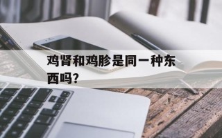 鸡肾和鸡胗是同一种东西吗？