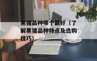 黑猪品种哪个最好（了解黑猪品种特点及选购技巧）