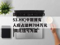 邵氏兄弟控股(00953.HK)中期拥有人应占溢利704万元 同比扭亏为盈