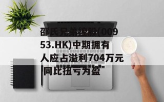 邵氏兄弟控股(00953.HK)中期拥有人应占溢利704万元 同比扭亏为盈