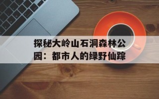 探秘大岭山石洞森林公园：都市人的绿野仙踪