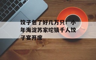 饺子包了好几万只！小年海淀苏家坨镇千人饺子宴开席
