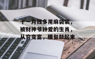 十一月钱多用麻袋装，被财神爷钟爱的生肖，从穷变富，腰包鼓起来