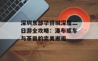 深圳东部华侨城深度二日游全攻略：瀑布缆车与茶田的完美邂逅