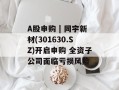 A股申购 | 同宇新材(301630.SZ)开启申购 全资子公司面临亏损风险