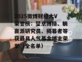 2025微博财经大V荣誉榜：望京博格、躺赢派研究员、揭幕者等获最具人气基金博主荣誉（全名单）