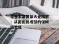花卷家常做法大全图解：从面团到成型的保姆级教程