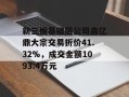 新三板基础层公司鑫亿鼎大宗交易折价41.32%，成交金额1093.4万元