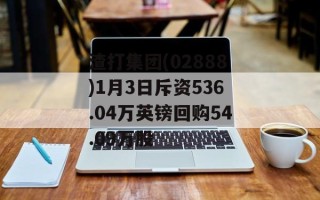 渣打集团(02888)1月3日斥资536.04万英镑回购54.09万股