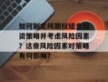 如何制定纯期权组合投资策略并考虑风险因素？这些风险因素对策略有何影响？