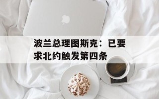 波兰总理图斯克：已要求北约触发第四条