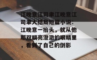 江晚意江司聿江晚意江司聿大结局短篇小说：江晚意一抬头，就从他那双明亮澄澈的眼睛里，看到了自己的倒影