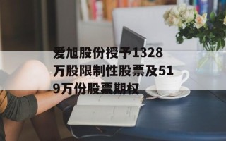 爱旭股份授予1328万股限制性股票及519万份股票期权