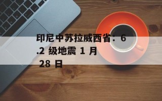印尼中苏拉威西省：6.2 级地震 1 月 28 日