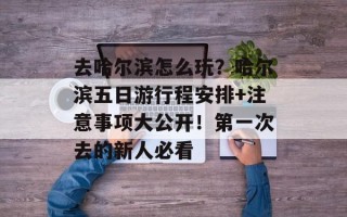 去哈尔滨怎么玩？哈尔滨五日游行程安排+注意事项大公开！第一次去的新人必看