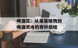 啤酒花：从藤蔓植物到啤酒灵魂的奇妙旅程
