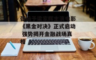 张涵予梁家辉主演电影《黑金对决》正式启动 强势揭开金融战场真相