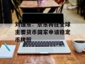 刘强东：京东将在全球主要货币国家申请稳定币牌照