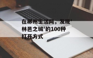 在郴州生活网，发现'林邑之城'的100种打开方式