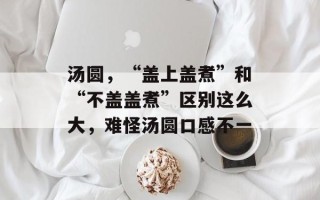 汤圆，“盖上盖煮”和“不盖盖煮”区别这么大，难怪汤圆口感不一