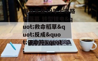 恒立实业29年上市路终落幕 转型锂电"救命稻草"反成"催命符"