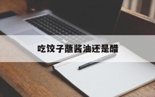 吃饺子蘸酱油还是醋