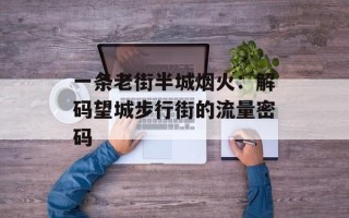 一条老街半城烟火：解码望城步行街的流量密码