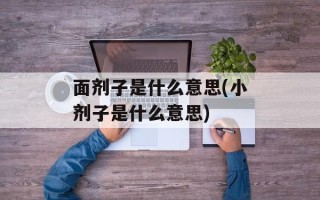 面剂子是什么意思(小剂子是什么意思)