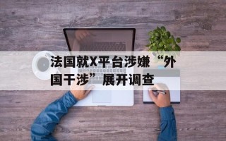 法国就X平台涉嫌“外国干涉”展开调查