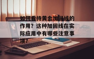 如何看待黄金加固线的作用？这种加固线在实际应用中有哪些注意事项？