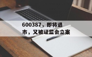 600387，即将退市，又被证监会立案
