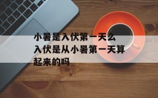 小暑是入伏第一天么 入伏是从小暑第一天算起来的吗