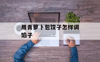 用青萝卜包饺子怎样调馅子