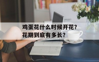 鸡蛋花什么时候开花？花期到底有多长？