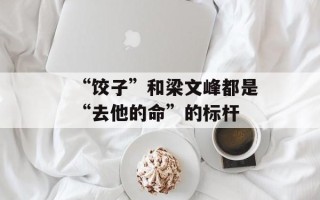“饺子”和梁文峰都是“去他的命”的标杆