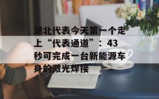 湖北代表今天第一个走上“代表通道”：43秒可完成一台新能源车身的激光焊接