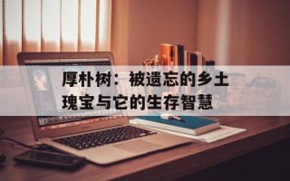 厚朴树：被遗忘的乡土瑰宝与它的生存智慧