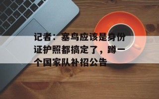 记者：塞鸟应该是身份证护照都搞定了，蹲一个国家队补招公告