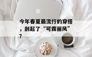 今年春夏最流行的穿搭，刮起了“可露丽风”？