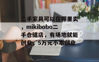 二手家具可以在哪里卖，mikibobo二手仓储店，有场地就能创业，5万元小本创业