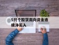 5只个股获南向资金连续净买入